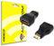 actecom® Adaptador Conversor - Mini HDMI Macho a HDMI Hembra [Tipo C a Tipo A]