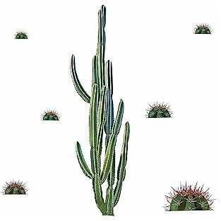 RoomMates Calcomanías gigantes de pared de cactus para despegar y pegar