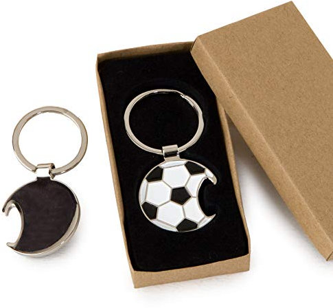 Mopec Schlüsselanhänger für Fußball, Metall, Einheitsgröße