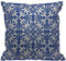 HGOD DESIGNS Ikat Kissenbezug mit marokkanischen Fliesen, traditionelles Blumenmuster, kobaltblau und weiß, dekorativer Kissenbezug für Wohnzimmer, Schlafzimmer, Sofa, Stuhl, 45 x 45 cm