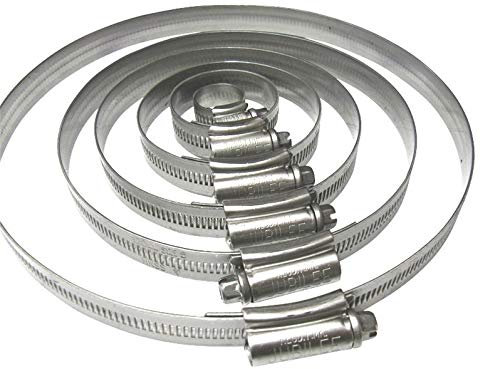 Jubilee Clip in Marine Grade Stainless Steel, Diameter Options from 9.5mm to 267mm (Diameter 25 to 35mm)