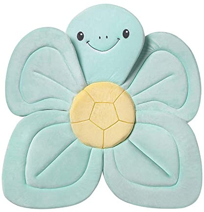 Nuby Coussin de bain en forme de Tortue pour bébé | baignoire ou évier | Tissu doux et facile à sécher | turquoise | convient dès la naissance