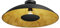 Lindby Deckenlampe schwarz, gold Ø 60 cm Deckenleuchte Metall 1x E27 ohne Leuchtmittel Deckenbeleuchtung Wohnzimmer Esszimmer Schlafzimmer