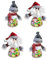 Botella de Almacenamiento de Navidad para rellenar Golosinas Chuches Galletas Caramelos Monedas y Regalos de Niño, Frascos de PlásticoTarro de Dulces Navideños para Decoración de Fiesta, 4 Unidades