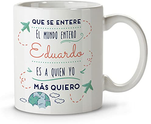 LolaPix Taza mamá. Regalos Personalizados con Nombre y Texto. Tazas con Frases Originales Capacidad 330ml. Mundo Rosa