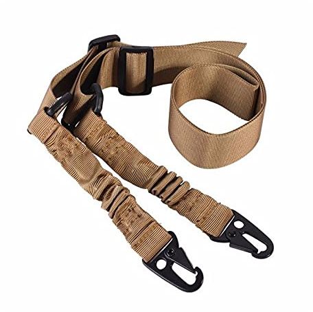 Bantre Sangle Tactique à 2 Point Nylon, Sangle de Carabine Réglable, Sangle Tactique Réglables 2 Points, Réglable Bungee Sling en Nylon, pour Chasse, Camping, Extérieur