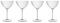 Luigi Bormioli Optica Martini Glasses Set of 4 x 220ml: Crystal Cocktail Glasses, Dishwasher Safe