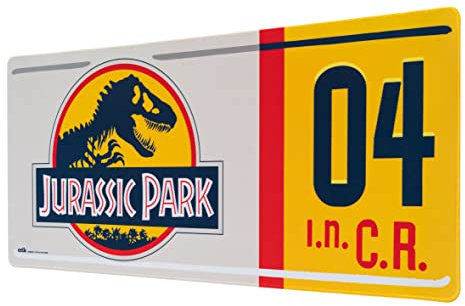 Grupo Erik Gaming Mauspad XXL Jurassic Park Gaming Mousepad XXL rutschfest und Wasserabweisend Mauspad Groß - Mouse Pad Gaming Schreibtischunterlage PC Zubehör Gaming