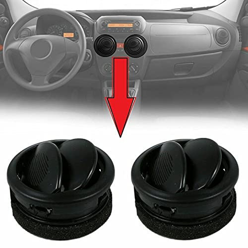 Pareja de rejilla de ventilación del difusor de aire central (2X) compatible con Fiorino, Qubo, Nemo, Bipper OE: 735461076, 8265.JJ
