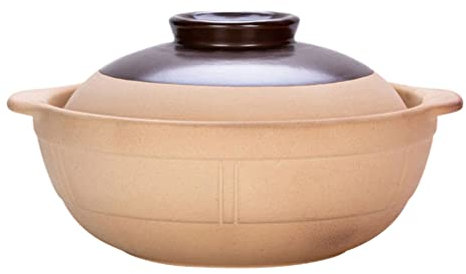 Luxshiny Ceramic Cooking Pot: Chinese Stew and Soup Pot with Lid - 1000ml Japanese Rice Cooker
