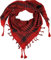 THE ART BOX Herren Shemagh Wickeln Baumwolle Schal Rot Schwarz - 110x110cm Unisex Halstuch Palästinenser Tuch Military Kufiya Taktisch Wüste Arabisch Scarf