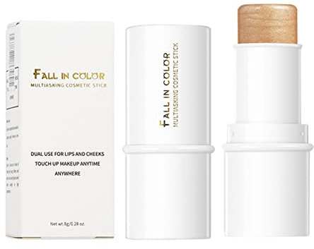 xiaoguozi Multifunktionaler Make-up-Stick, langanhaltende Multi-Kosmetikstifte, Gesichts-Make-up-Highlighter-Stick, Lippenbalsam, Schatten-Rougestifte für Wangen, Lippen, Augen, Gesichtsschatten