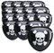 com-four® 16x Piraten-Augenklappen - Piraten-Kostüm Zubehör zum Karneval, Halloween - Seeräuber Accessoire - Augenabdeckung mit Gummiband, Kappe, Maske (Set 06-16-teilig)