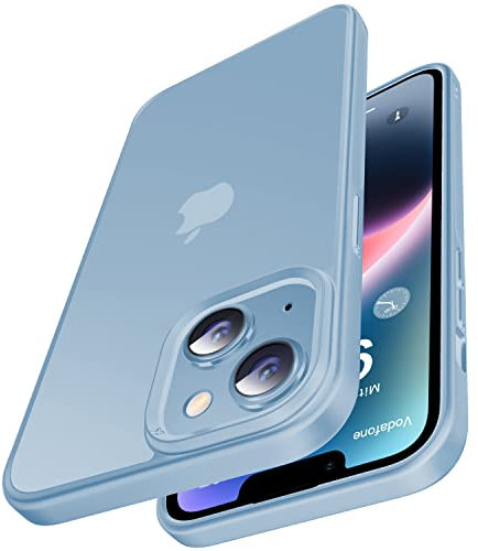 CASEKOO Matt Power für iPhone 15 Plus / 14 Plus Hülle [TOP Militärschutz] Stoßfeste Kratzfeste Schutzhülle (Anti-Fingerabdruck) Dünne Griffige Mattierte Handyhülle Case Slim, Hellblau