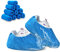 Gvolatee 100 Piezas Cubrezapatos Desechables Azul, Antideslizantes Impermeable Cubre Zapatos, Patucos Desechables Sanitarios para Enfermería, Hotelería, Fábricas, Construcción, Protege Alfombras