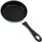 Cyrank Mini Poêle à œufs Et à Frire Antiadhésive, 12 Cm Poêle à induction mini poêle à œufs avec poignée Poêle à Frire Ronde poêle à œufs frites pour le camping, la cuisson à induction (bleu)