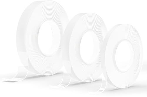 RODOPI Nano Tape Nanoon Doppelseitiges Klebeband transparent Montageband 10mm 20mm 30mm Nanoklebeband 3m Doppelklebeband extra stark Klebestreifen (1 Rolle, 10mm)