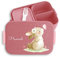 Kinder Bento Box Midi Lunchbox für Mepal Bentobox - Hasen - Brotdose Süßer Hase personalisiert I Langohr I Kaninchen I Rabbit I Süße Tiere - 900 ml - Rosa - butterbrotdose mädchen