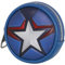 Captain America Courage-Porte-Monnaie Cookie, Bleu, 8,7 x 8,7 cm