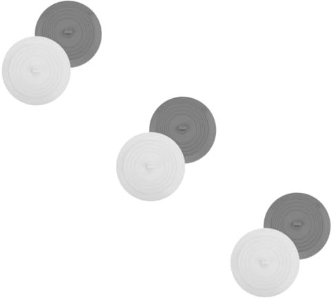 Warmhm 6 STK Ablassstopfen aus Silikon Abflussstopfen spülbecken stopfen Waschbeckenstopper multifunktionaler Stopper Waschbeckenstöpsel aus Silikon überdimensioniert