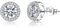 SLUYNZ Sterling Silber Zirkonia Runde Halo Ohrstecker für Frauen Teenager Runde simulierte Diamant Ohrstecker Runde CZ Ohrstecker 7MM / 8MM / 9MM (B-8MM-Silber)