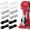 Hisdricus 12 Organisateur de Câble, Enrouleur Câble, Enrouleur Câble, Rangement Câble, TPR, Adaptés aux Équipements de Cuisine Tels Que Mixeurs, Cuiseurs à Riz, Friteuses Sans Huile (Noir/Blanc/Gris)