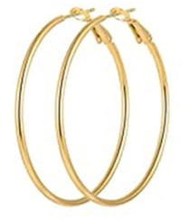 Creolen Edelstahl, Creolen Damen Gold 30mm Kreis Ohrringe Damen 30 mm