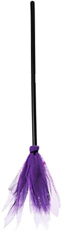 Banziaju Halloween Decorations Broom Halloween Witch Broom Halloween Broomstick Plastic Purple Witch Broomstick Kids Broom Props for Halloween Decoration,Kids Witch Broomstick 35.43