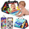 URMYWO Baby Spiegel Spielzeug mit Knisterbuch, Schwarz Weiss bauchlage Spielzeug Baby 0 3 6 9 Monate, kontrastbuch, Farben Lernen sensorik Spielzeug für Babys Jungen Mädchen Geschenk