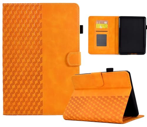 Coque Compatible avec 7 Kindle Paperwhite (12th Generation-2024) /Kindle Colorsoft Signature Edition 2024, Étui Housse Smart Cover avec Réveil/Veille Auto pour Kindle Paperwhite 2024, Orange
