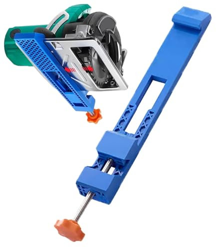 Circular Saw Guide Rail, Adjustable Guide Rail for Circular Saw Track Saw Guide Rail for 4 in Cutting Machine Wood Precision Cutting Guide Suitable for 145mm to 208mm Cutting Machine Base