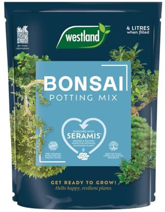 Westland Bonsai Potting Mix 4L – Premium Blend for Healthy Root Development, Perfect for Bonsai Trees, Well-Draining, Nutrient-Rich, Ideal for All Types of Bonsai, Supports Growth & Vitality