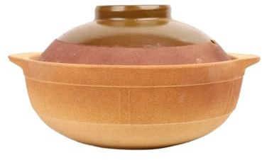 YATINGZHANG Casserole Casserole Stew Pot And Uncoated Coarse Soil Traditional Dry-fired Cooking Casserole Dish(3000 milliliters)