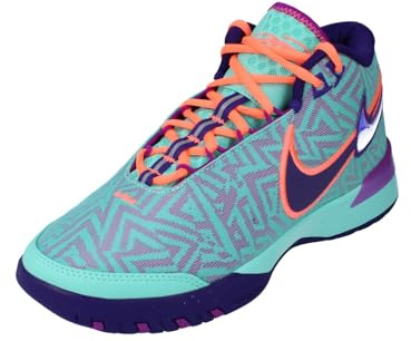 Nike Men's Lebron NXXT Gen AMPD Basketball Shoes, Hyper Turquoise Vivid Purple 300, 9.5 UK