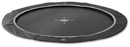 EXIT InTerra ebenerdige Sports Trampolin ø366cm - schwarz