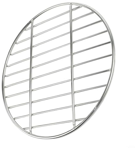 Runder Grillrost für Grills aus Edelstahl für perfekte Ergebnisse (28 cm)