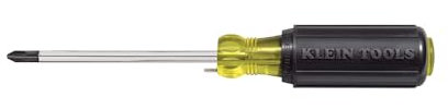 Klein Tools 603–4B N ° 2 fils SE Pencher Phillips à queue ronde Pointe Tournevis, Noir/jaune, Petit