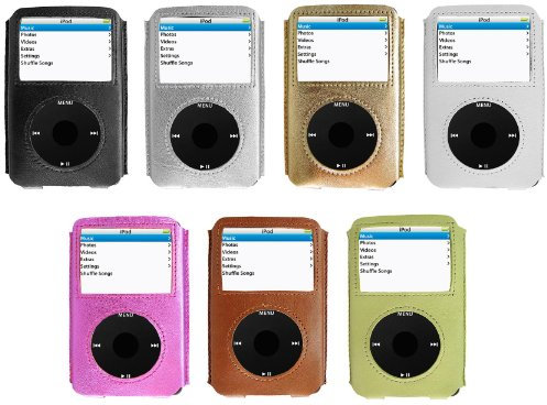 i-doll Rainbow Lederhülle für iPod 5 G. 30/60 GB Pistazie