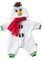 Heless 2098 - Overall für Puppen mit Kapuze und Schal, kuscheliger Schneemann, Größe 35 - 45 cm