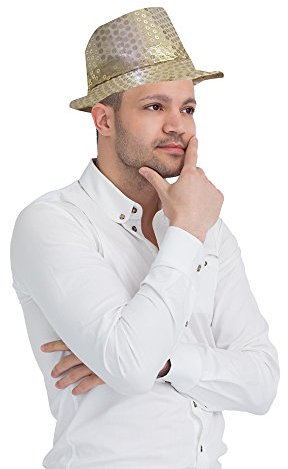 Dress Up America Fedora-Hut Mit Blinkenden LED-Lichtern Für Erwachsene – Blinkende Fedora-Hüte – Hut Für Kostümzubehör, Party – LED-Jazzhut, Cowboyhut