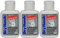 Lot de 3 flacons de solution anti-adhérente pour les mains Dry Hands, convient au golf/sport, 60 ml