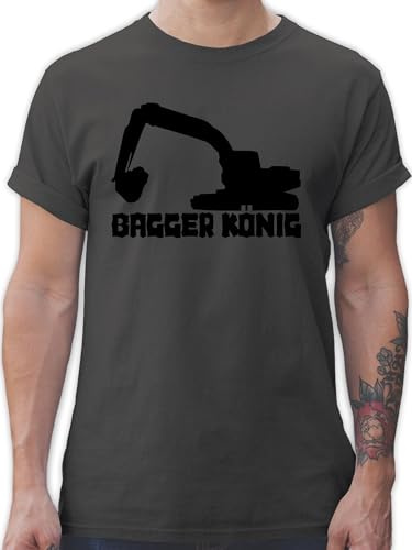 T-Shirt Herren - Entwicklung und Outfit - Fallschirmspringen Evolution - 3XL - Dunkelgrau - fallschirmsprung Tshirt Skydive Shirt Fallschirm paragleiter Gleitschirm Paragliding Fallschirmspringer