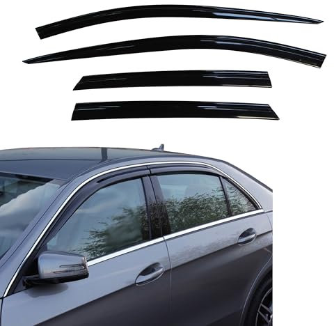 Autoclover – Windabweiser-Set für Mercedes E-Klasse; W212 ab 2009, 4-teilig (Rauch)