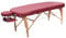 Zen Basic Oval Massageliege klappbar & Mobile Massagetisch aus Holz, stabile Massagebett - Massagebank höhenverstelbar, Tattoo & Kosmetikliege - Behandlungsliege mit Kopfteil, Armstütze & Tasche