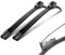 550mm 475mm Good Wiper 2x Front Scheibenwischer mit Hakenbefestigung Wischerblätter Set für Frontscheibe Scheibenwischerblätter Satz Premium Qualität AERO. INION (Good Wiper 550mm 475mm)