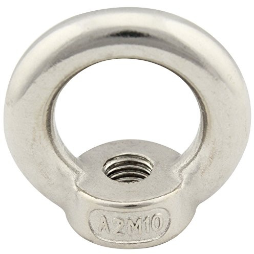 Ringmuttern (gegossen und poliert) - M10 - (4 Stück) - ähnl. DIN 582 - aus rostfreiem Edelstahl A2 (V2A) - Ösenmuttern SC582 | SC-Normteile®