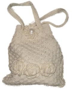 kleiner Pompadour in elfenbein/beige * Handtasche