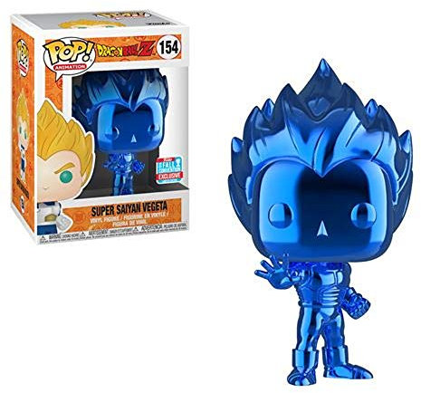 FunKo POP! Vinyl Super Saiyan Vegeta Blue Chrome # 154 NYCC Exklusiv 2018