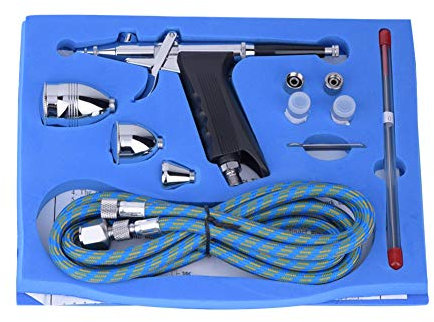 Spruzzatori di vernice Set di pistole Set di mini compressori per aerografo Pistola a spruzzo Kit aerografo Pistola a spruzzo a gravità per arti Artigianato di decorazione di torte