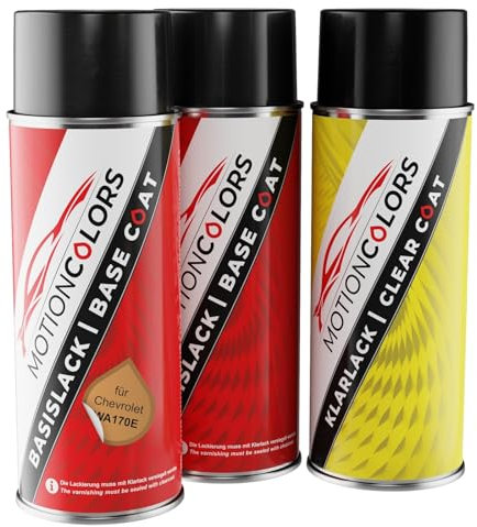 MOTIONCOLORS Aztec Gold Metallic WA170E für Chevrolet Lack Spraydosen +1K
